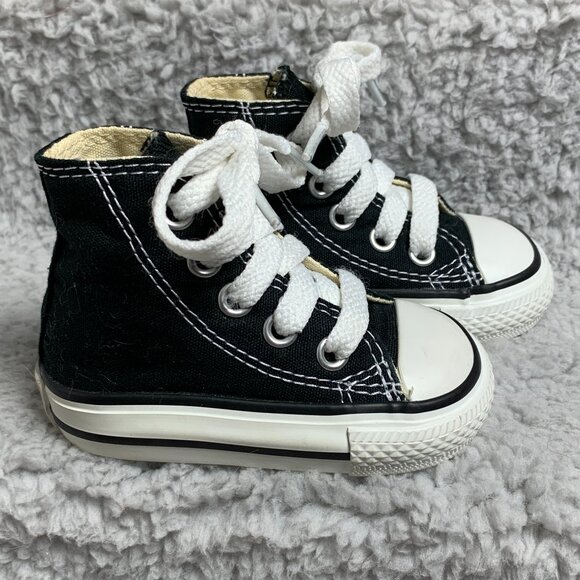 Converse Chuck Taylor All Star High Top Infant Sneakers Sz2 - Picture 2 of 14